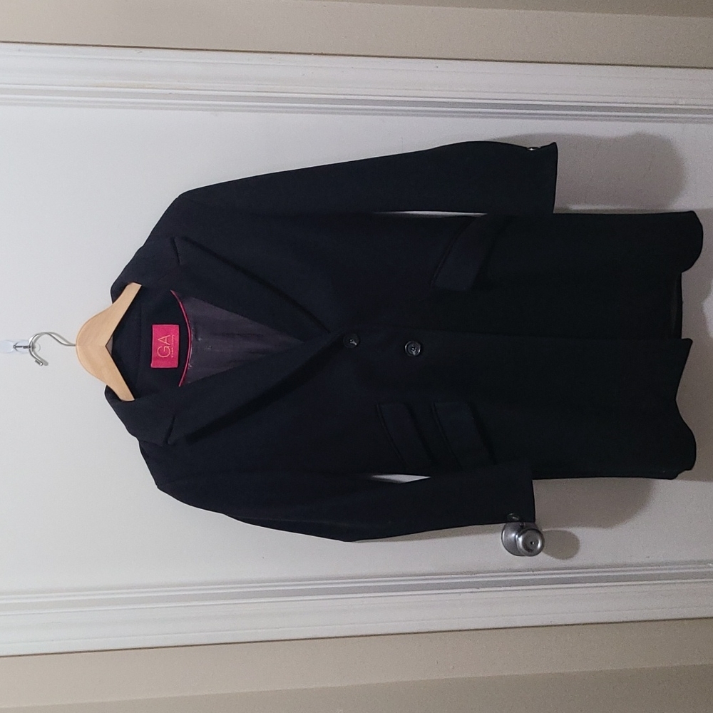 Designed by Gillian Anderson and Winser London 100% wool, navy size 12 UK sizing
